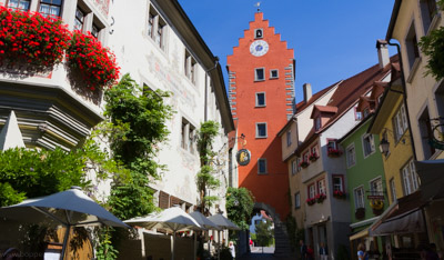 Der rote Turm in Meersburg am Bodensee